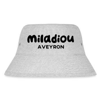 Miladiou expression Aveyron - Stanley/Stella Recycled Bucket Hat - heather grey - Front