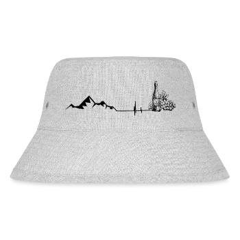 Palpitations - Wine - Mountain - (3) - Stanley/Stella Recycled Bucket Hat - heather grey - Front