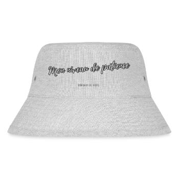 Meine Geduld - Stanley/Stella recycelter Bucket Hat - Grau meliert - Vorne