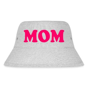 Mom - Stanley/Stella recycelter Bucket Hat - Grau meliert - Vorne