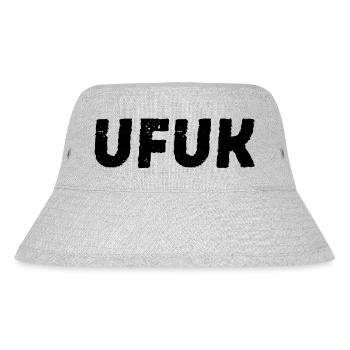 Ufuk Türkischer Vorname - Stanley/Stella recycelter Bucket Hat - Grau meliert - Vorne