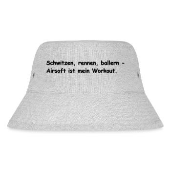 Schwitzen Rennen Airsoft - Stanley/Stella recycelter Bucket Hat - Grau meliert - Vorne