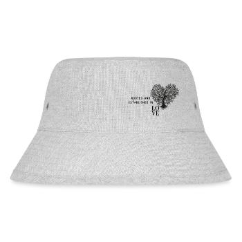 Love - Stanley/Stella recycelter Bucket Hat - Grau meliert - Vorne
