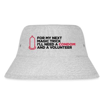Mein dreckiger Zaubertrick! - Stanley/Stella recycelter Bucket Hat - Grau meliert - Vorne