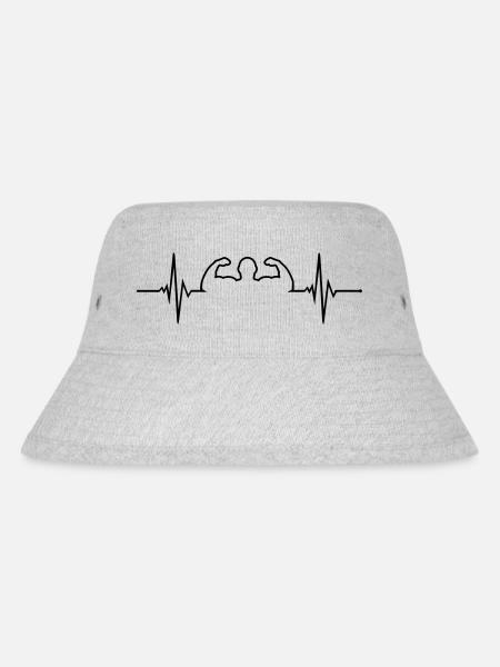 Pulse - Bodybuilder - Stanley/Stella recycelter Bucket Hat - Grau meliert
