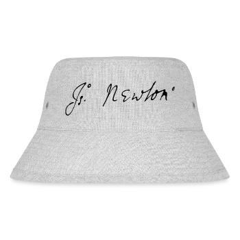 Isaac Newton signature - Stanley/Stella Recycled Bucket Hat - heather grey - Front