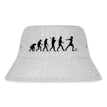 Evolution Fußball - Stanley/Stella recycelter Bucket Hat - Grau meliert - Vorne