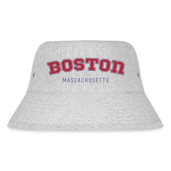 Boston, Massachusetts (Vereinigte Staaten) - Stanley/Stella recycelter Bucket Hat - Grau meliert - Vorne