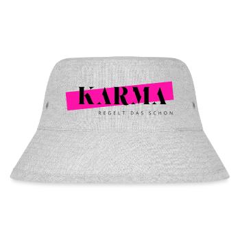 Karma already takes care of that - Stanley/Stella Recycled Bucket Hat - heather grey - Front