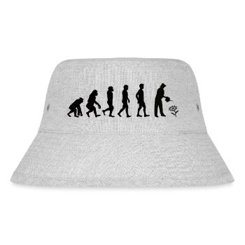 Evolution Gärtner schwarz - Stanley/Stella recycelter Bucket Hat - Grau meliert - Vorne