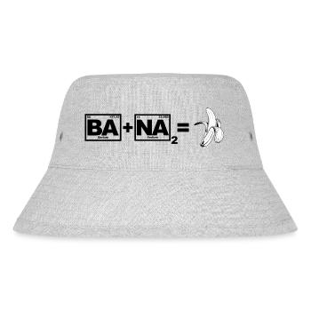Banana (Ba + Na2) - Chemistry, Periodic Table - Stanley/Stella Recycled Bucket Hat - heather grey - Front