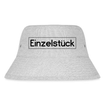 Einzelstück Spruch Design - Stanley/Stella recycelter Bucket Hat - Grau meliert - Vorne