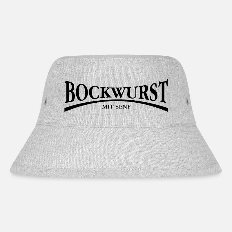 Bockwurst - Stanley/Stella recycelter Bucket Hat - Grau meliert