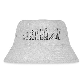 Skier Ski Ski Outfit Skiing Ski Design - Stanley/Stella Recycled Bucket Hat - heather grey - Front