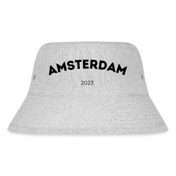 Amsterdam 2023 - Städtereise, dein Kurztrip. - Stanley/Stella recycelter Bucket Hat - Grau meliert - Vorne