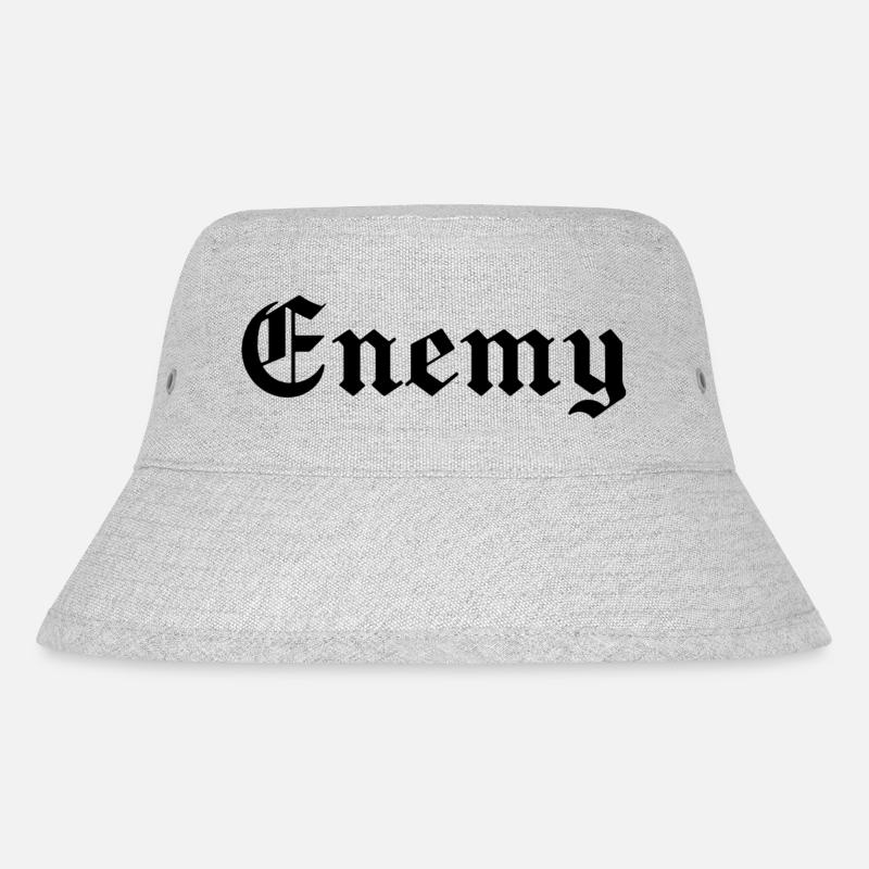 Enemy - Stanley/Stella recycelter Bucket Hat - Grau meliert