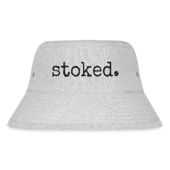 Stoked. Surfer Lifestyle inspiriert und motiviert! - Stanley/Stella recycelter Bucket Hat - Grau meliert - Vorne