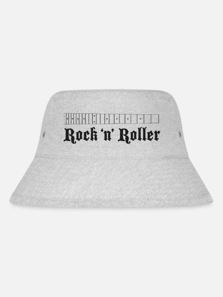 Gitarrengriffbrett groß schwarz - Stanley/Stella recycelter Bucket Hat - Grau meliert