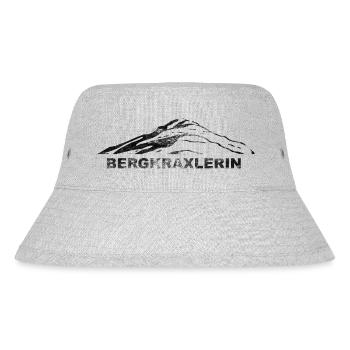 Bergkraxlerin - (3) - Stanley/Stella recycelter Bucket Hat - Grau meliert - Vorne