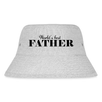 the world's best father - Stanley/Stella Recycled Bucket Hat - heather grey - Front