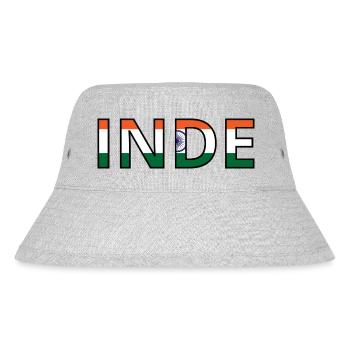 Drapeau Inde - Bob recyclé Stanley/Stella - gris chiné - Devant