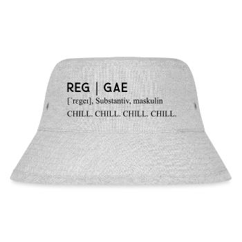 Music Definition Genre Reggae - Stanley/Stella recycelter Bucket Hat - Grau meliert - Vorne