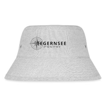 Tegernsee Kompass Design - Stanley/Stella recycelter Bucket Hat - Grau meliert - Vorne