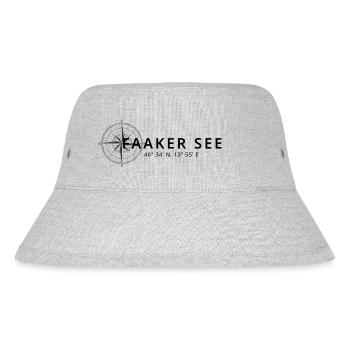 Faakersee Kompass Design - Stanley/Stella recycelter Bucket Hat - Grau meliert - Vorne