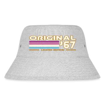 1967 - Stanley/Stella recycelter Bucket Hat - Grau meliert - Vorne