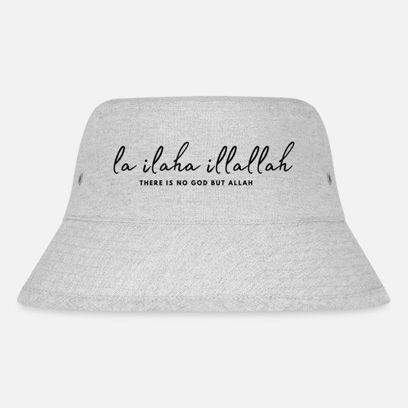 La ilaha illallah Islam - Stanley/Stella recycelter Bucket Hat - Grau meliert