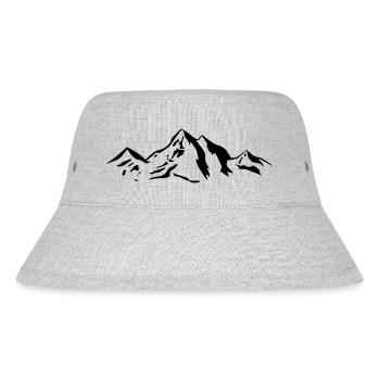 Mountains panorama alps peaks - Stanley/Stella Recycled Bucket Hat - heather grey - Front