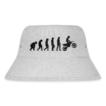 Motorcycle Motorcyclist Motorcross Motorcycle Fan - Stanley/Stella Recycled Bucket Hat - heather grey - Front