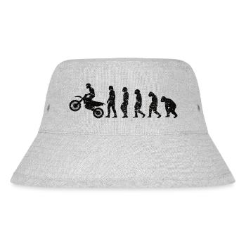 Motorcross Motorcycle Motorcycle Fan Motorcyclist - Stanley/Stella Recycled Bucket Hat - heather grey - Front