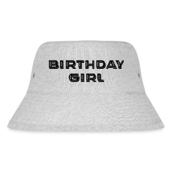 Birthday Girl - Stanley/Stella Recycled Bucket Hat - heather grey - Front