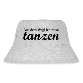 Dancing Dance Music - Stanley/Stella recycelter Bucket Hat - Grau meliert - Vorne