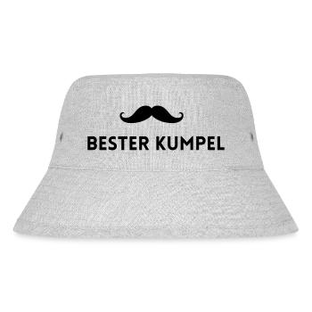 Bester Kumpel - Stanley/Stella recycelter Bucket Hat - Grau meliert - Vorne