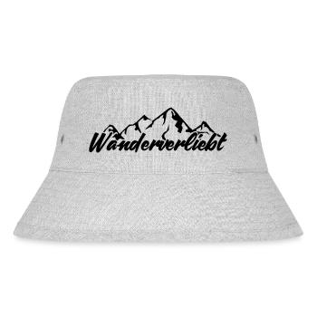 Wanderverliebt - - Stanley/Stella recycelter Bucket Hat - Grau meliert - Vorne