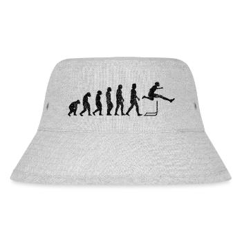 Hürdenlauf Geschenk Leichtathletik Hürdenläufer - Stanley/Stella recycelter Bucket Hat - Grau meliert - Vorne