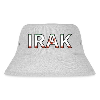 Flag of Iraq - Stanley/Stella Recycled Bucket Hat - heather grey - Front
