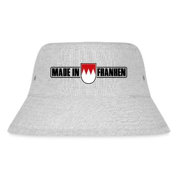 MADE IN FRANKEN - Stanley/Stella recycelter Bucket Hat - Grau meliert - Vorne