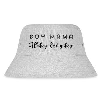 Boy Mom - Stanley/Stella Recycled Bucket Hat - heather grey - Front