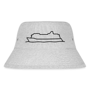 Kontur Kreuzfahrtschiff - Cruise Ship - Stanley/Stella recycelter Bucket Hat - Grau meliert - Vorne