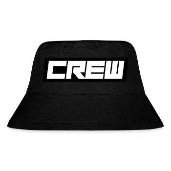 Crew - Stanley/Stella recycelter Bucket Hat - Schwarz - Vorne