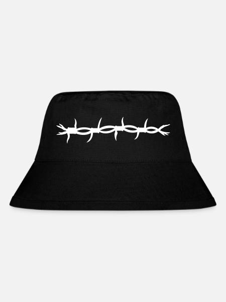 stacheldraht - Stanley/Stella recycelter Bucket Hat - Schwarz