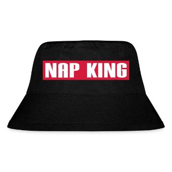 NAP KING - Stanley/Stella Recycled Bucket Hat - black - Front