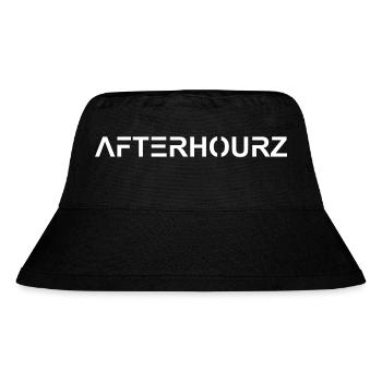 Afterhourz Digital Text Schrift Clubbing Party DJ - Stanley/Stella recycelter Bucket Hat - Schwarz - Vorne