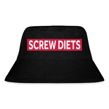 SCREW DIETS - Stanley/Stella Recycled Bucket Hat - black - Front