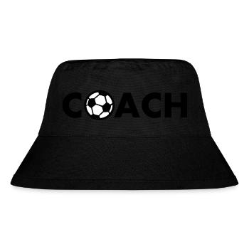 coach fußball - Stanley/Stella Recycled Bucket Hat - black - Front
