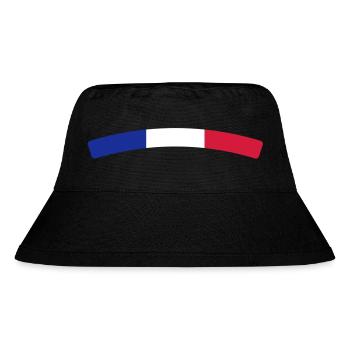 France - Stanley/Stella recycelter Bucket Hat - Schwarz - Vorne