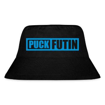 puck futin logo design - Stanley/Stella Recycled Bucket Hat - black - Front